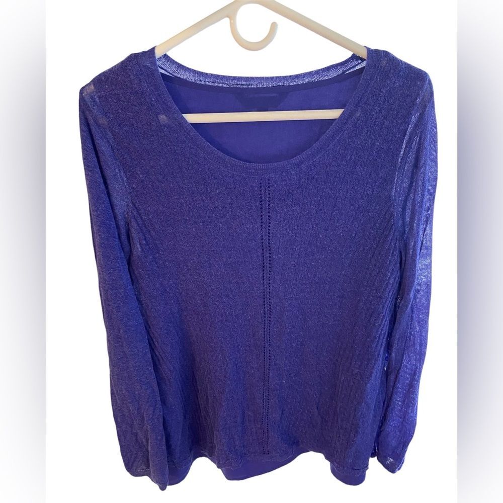 Simply Vera Vera Wang women’s blue sweater top, size XL
